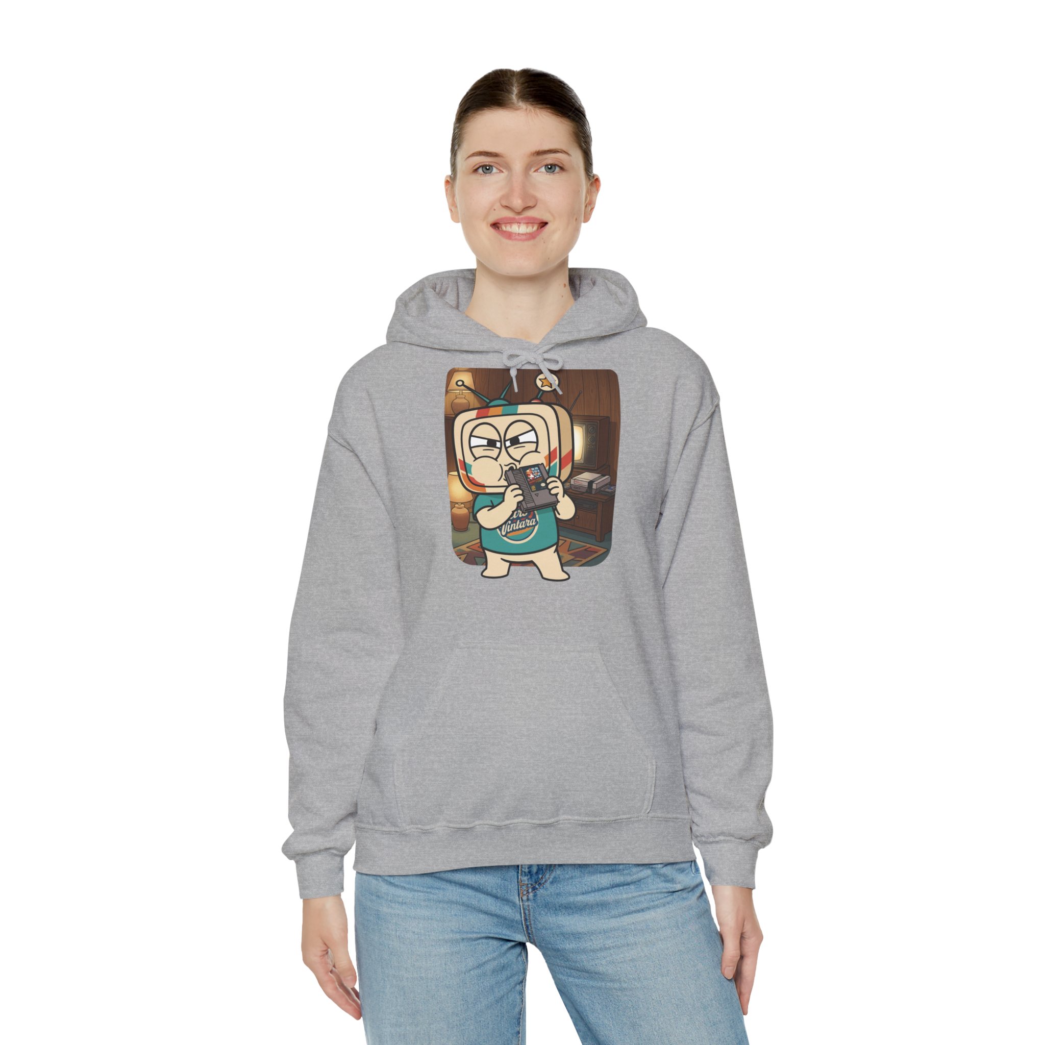 Retro Gaming Hoodie — Blow Before Use — Vinty the Time Traveller — NES Cartridge Nostalgia Hoodie - Image 8