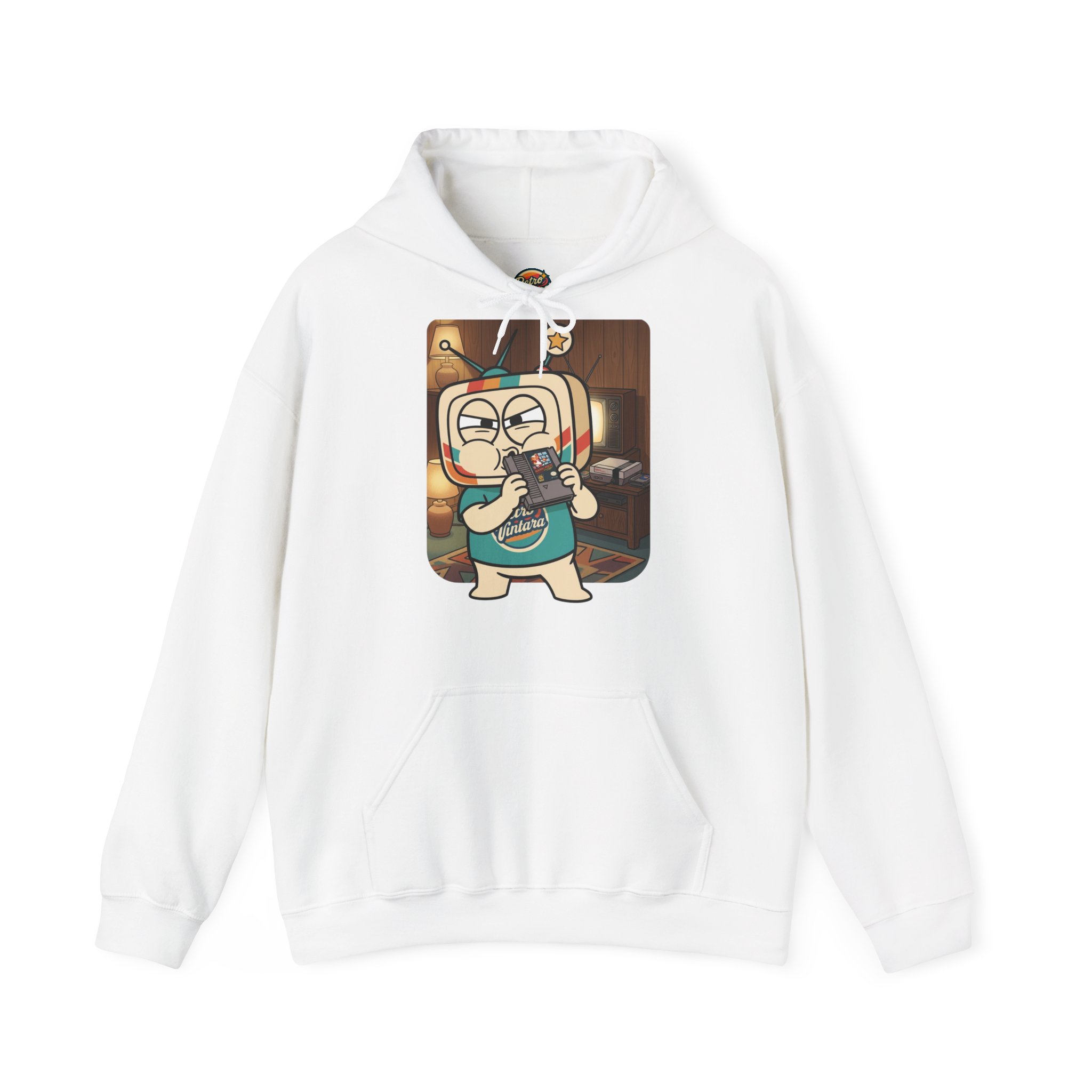 Retro Gaming Hoodie — Blow Before Use — Vinty the Time Traveller — NES Cartridge Nostalgia Hoodie - Image 5