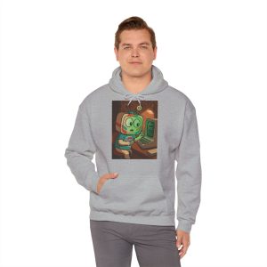 Retro Gaming Hoodie — You Are In A Dark Room — Vinty the Time Traveller — 70s Text Adventure Nostalgia Hoodie