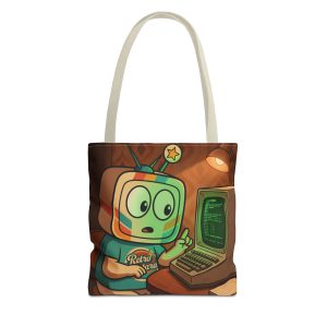 Retro Gaming Tote Bag — You Are In A Dark Room — Vinty the Time Traveller — 70s Text Adventure Nostalgia Bag