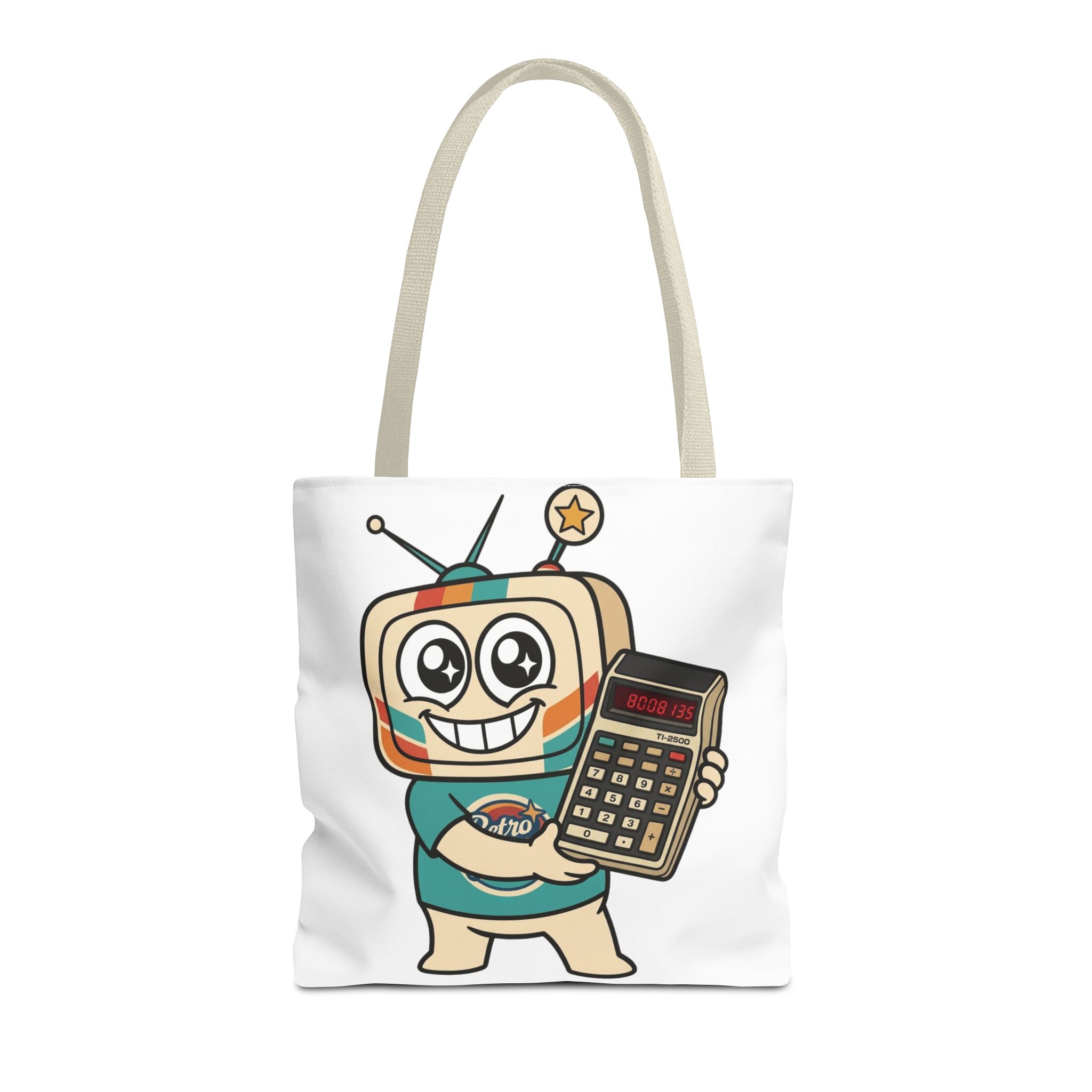 Retro Funny Tote Bag — BOOBIES — Vinty the Time Traveller — Calculator Humour Nostalgia Bag - Image 11