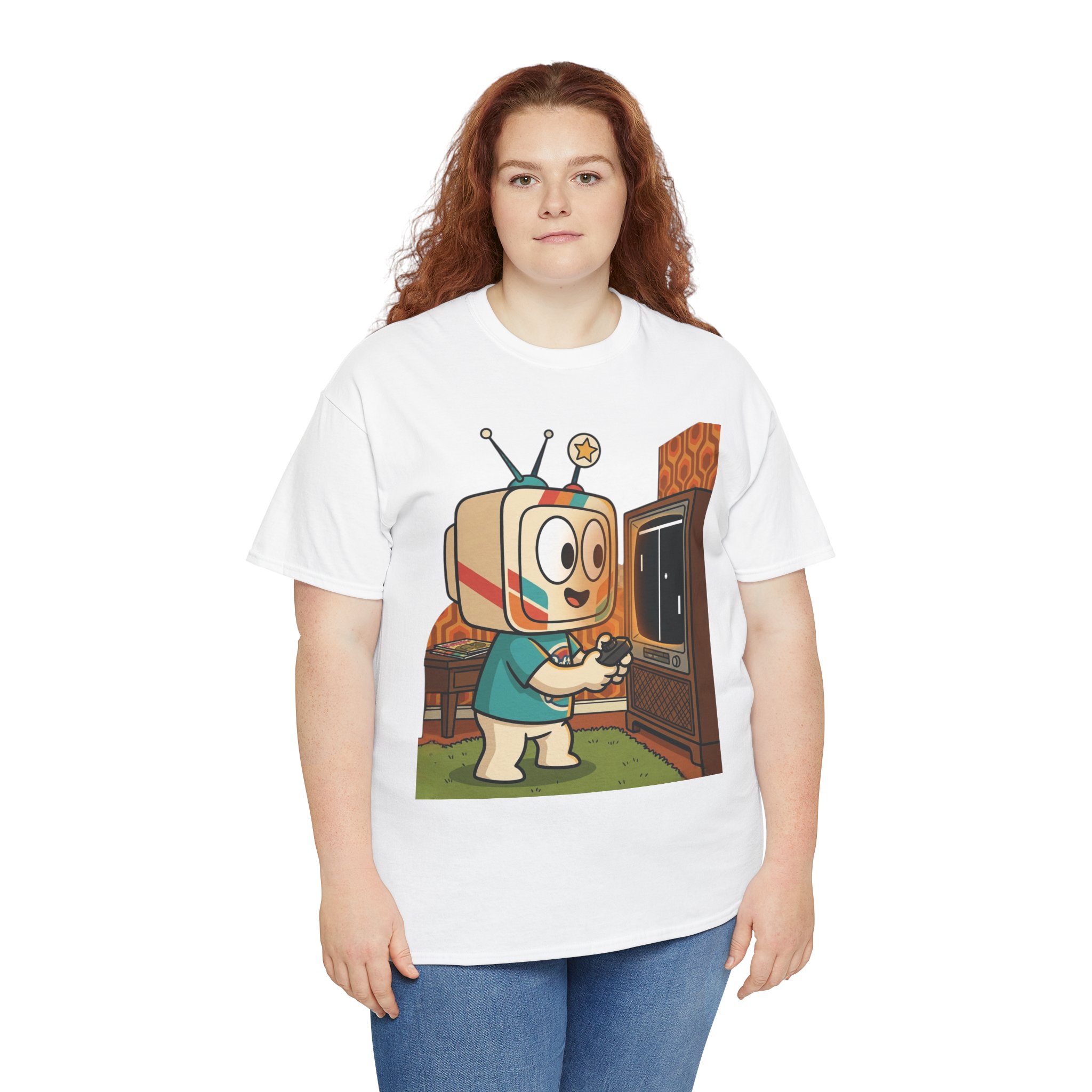 Retro TV-Head Gamer T-Shirt — Cute Vintage Video Game Tee - Image 4