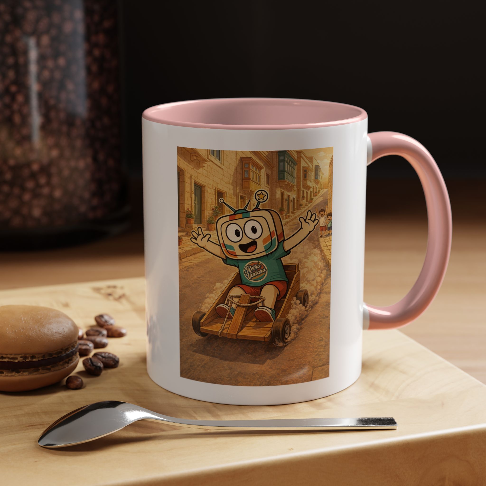 Barra Nilgħab — Vinty the Time Traveller — Maltese Nostalgia Retro Mug 11oz - Image 5