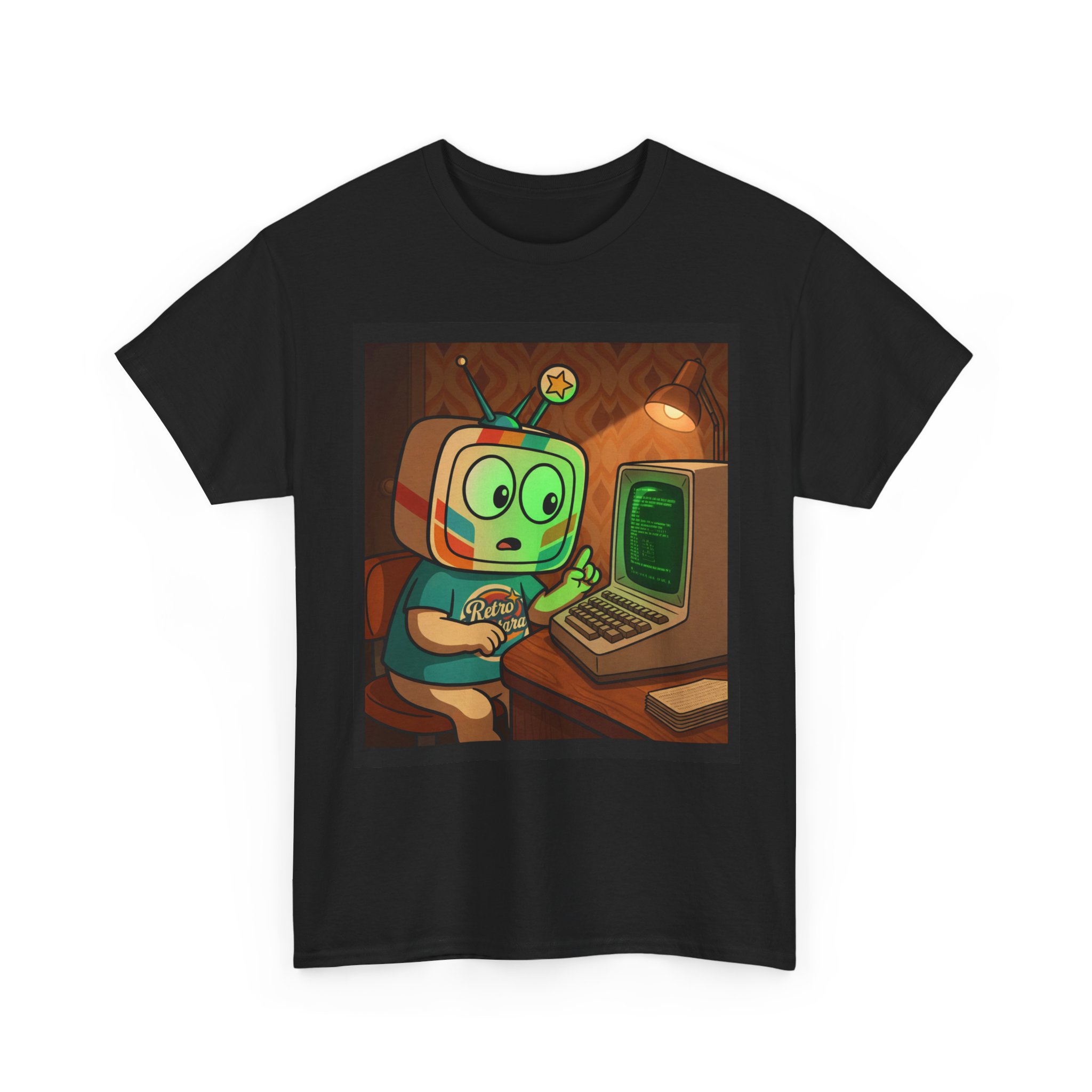 Retro Gaming T-Shirt — You Are In A Dark Room — Vinty the Time Traveller — Text Adventure Nostalgia Tee - Image 5