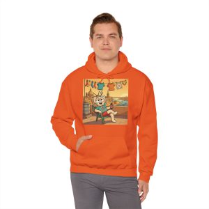 Fuq il-Bejt — Vinty the Time Traveller — Maltese Rooftop Nostalgia Retro Hoodie