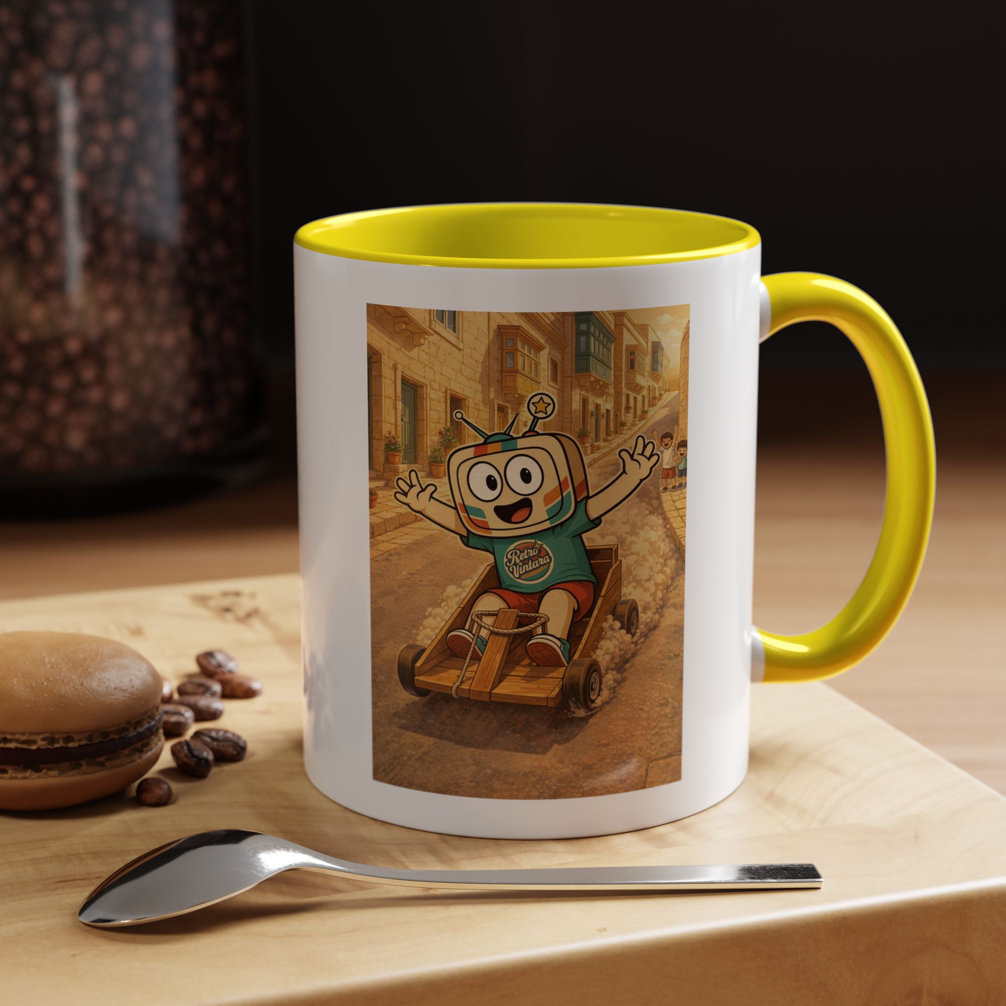 Barra Nilgħab — Vinty the Time Traveller — Maltese Nostalgia Retro Mug 11oz - Image 9
