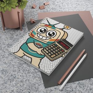 Retro Funny Notebook — BOOBIES — Vinty the Time Traveller — Calculator Humour Nostalgia Journal