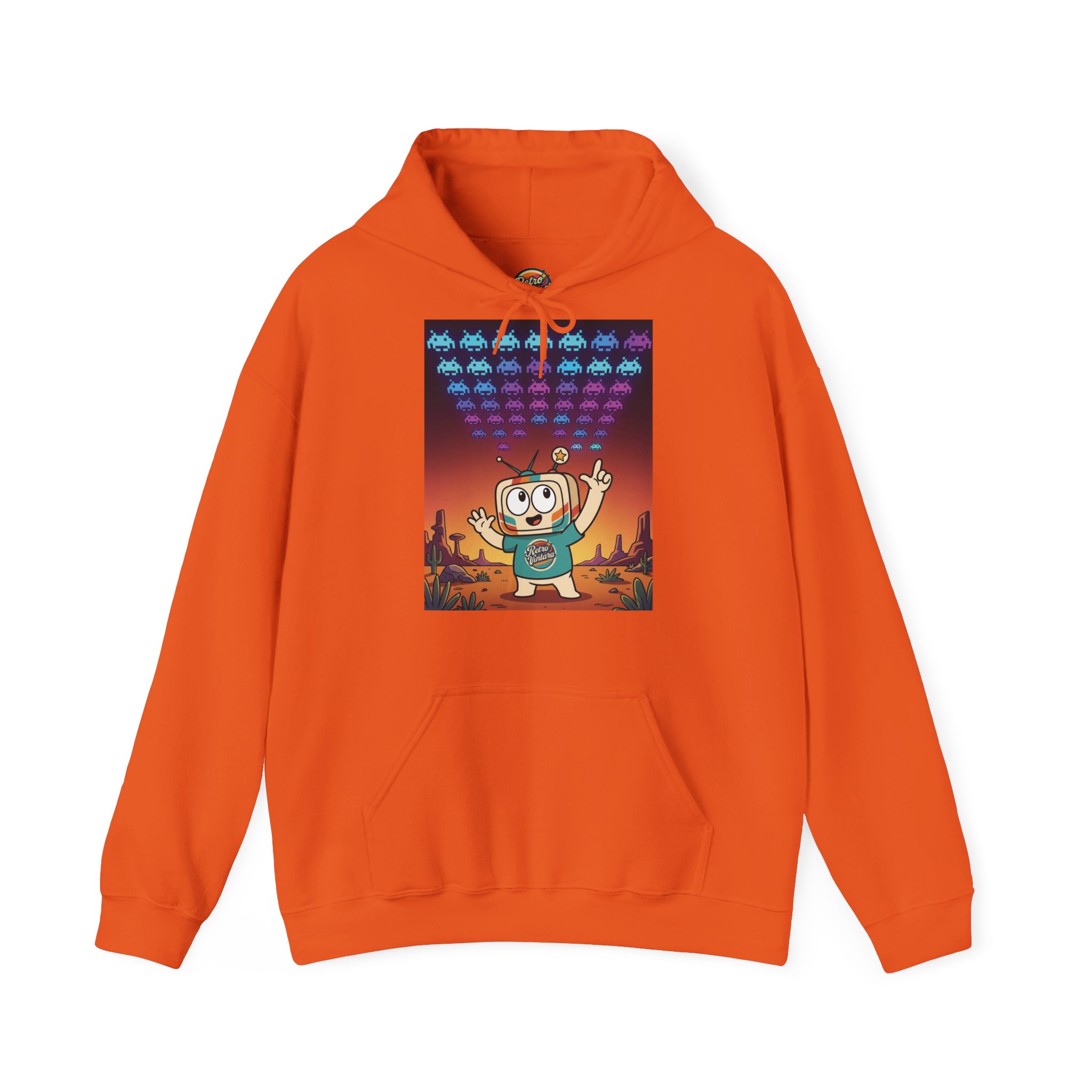Retro Gaming Hoodie — Space Is Invading — Vinty the Time Traveller — 70s Arcade Nostalgia Hoodie - Image 7