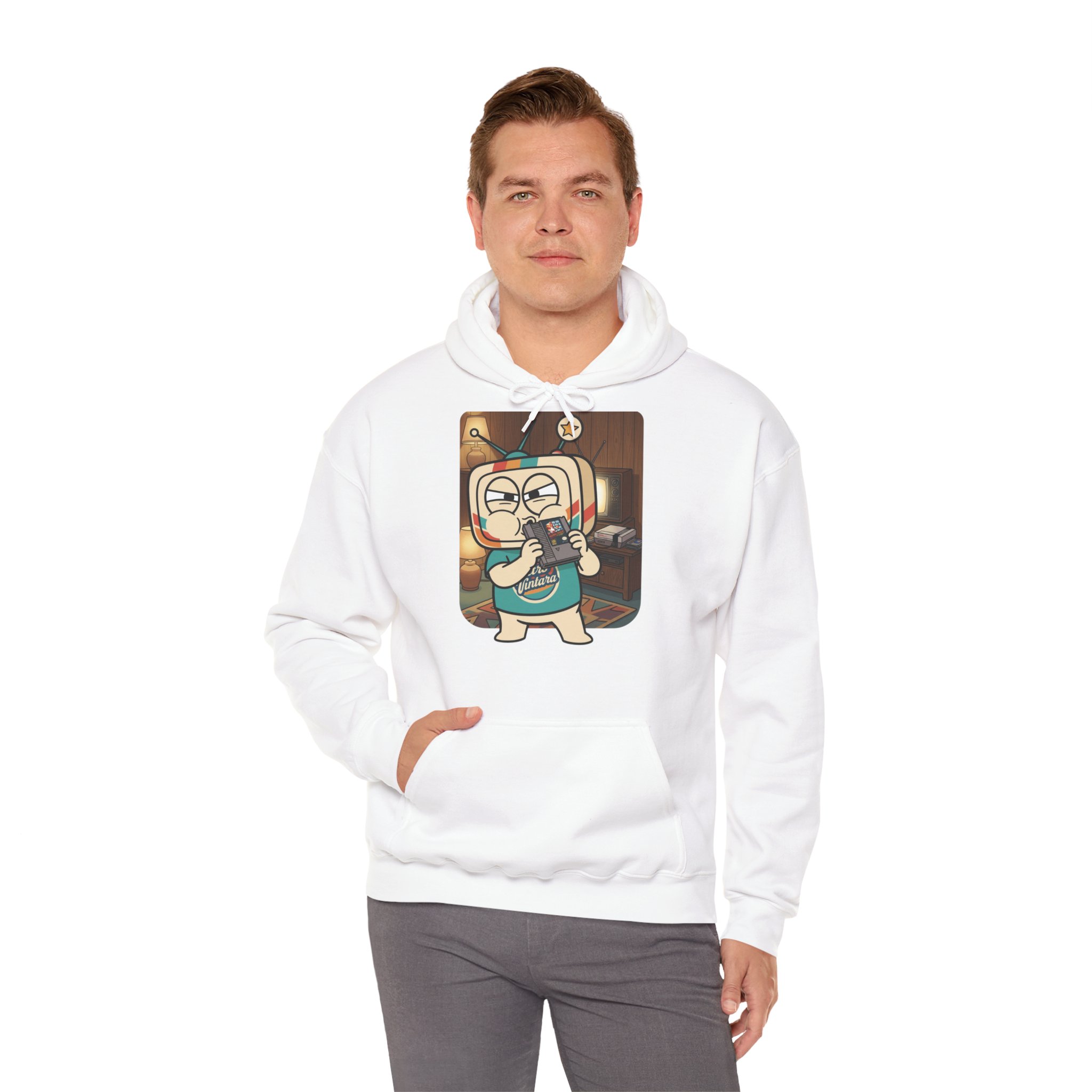 Retro Gaming Hoodie — Blow Before Use — Vinty the Time Traveller — NES Cartridge Nostalgia Hoodie - Image 6