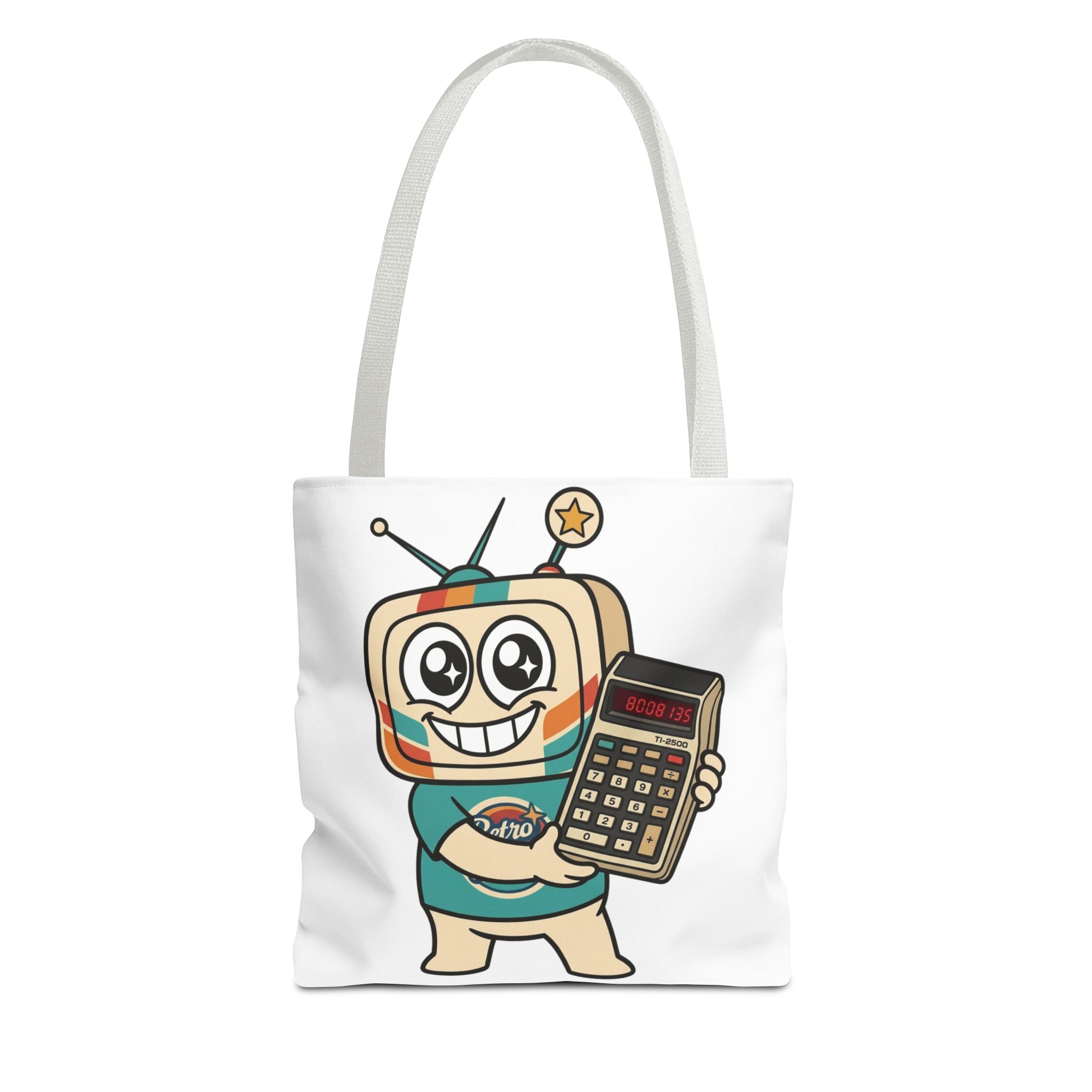 Retro Funny Tote Bag — BOOBIES — Vinty the Time Traveller — Calculator Humour Nostalgia Bag - Image 8