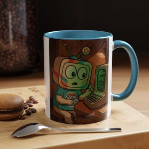 Retro Gaming Mug — You Are In A Dark Room — Vinty the Time Traveller — Text Adventure Coffee Mug