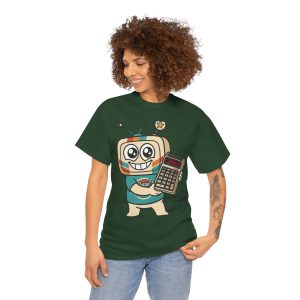 Retro Funny T-Shirt — BOOBIES — Vinty the Time Traveller — Calculator Humour Nostalgia Tee