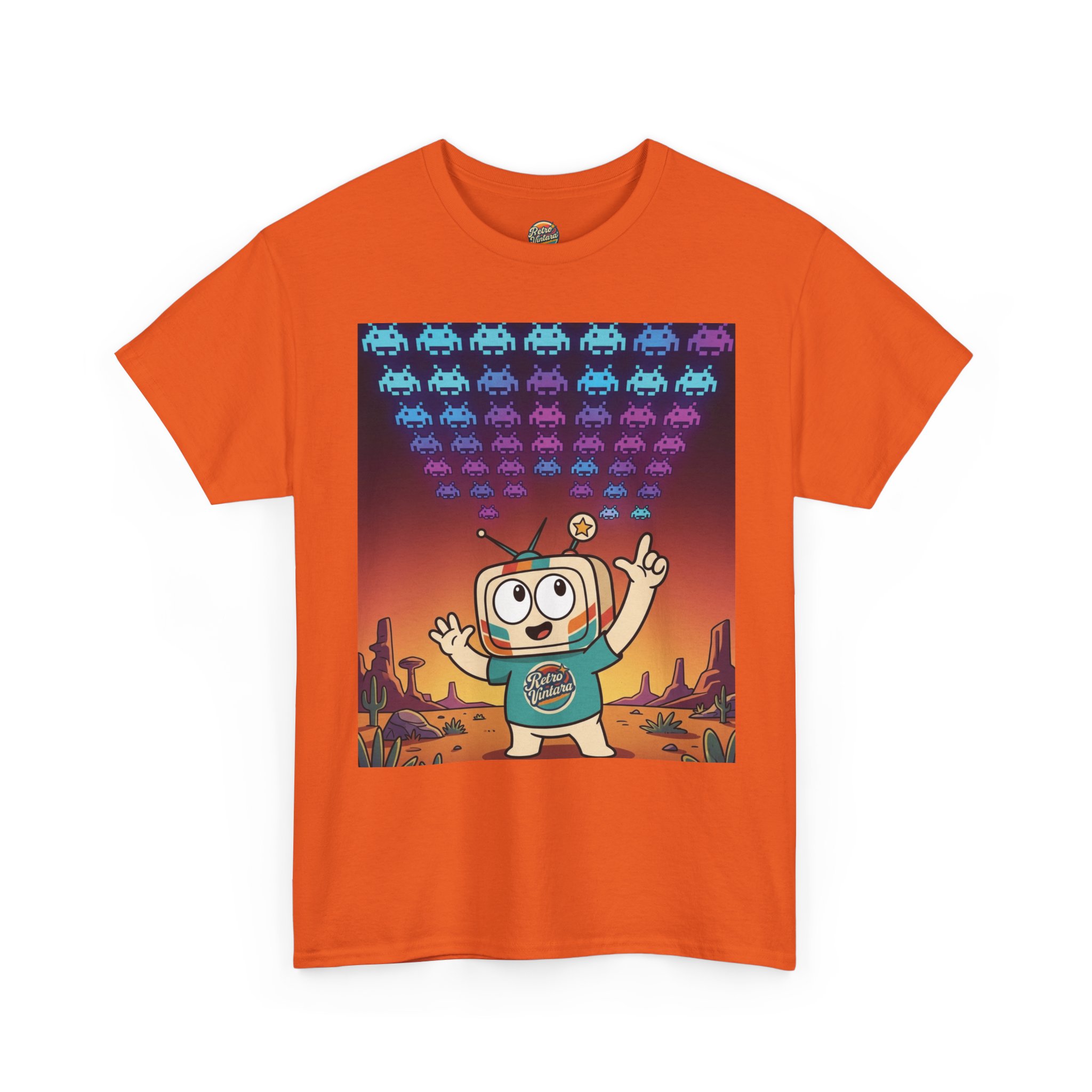 Title: Retro Gaming T-Shirt — Space Is Invading — Vinty the Time Traveller — Space Invaders Nostalgia Tee - Image 9