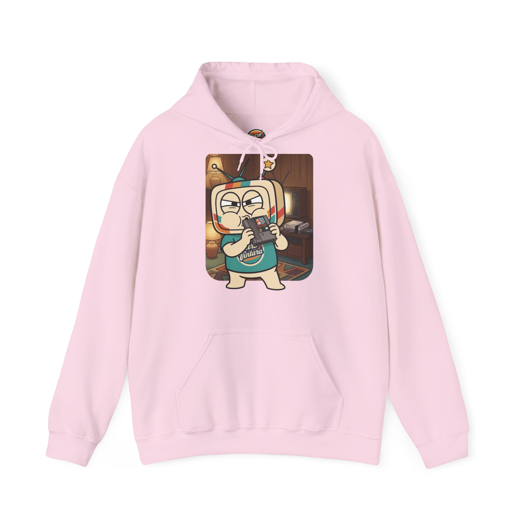 Retro Gaming Hoodie — Blow Before Use — Vinty the Time Traveller — NES Cartridge Nostalgia Hoodie - Image 4