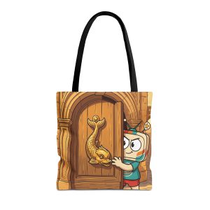 Il-Ħabbata — Vinty the Time Traveller — Maltese Nostalgia Retro Tote Bag