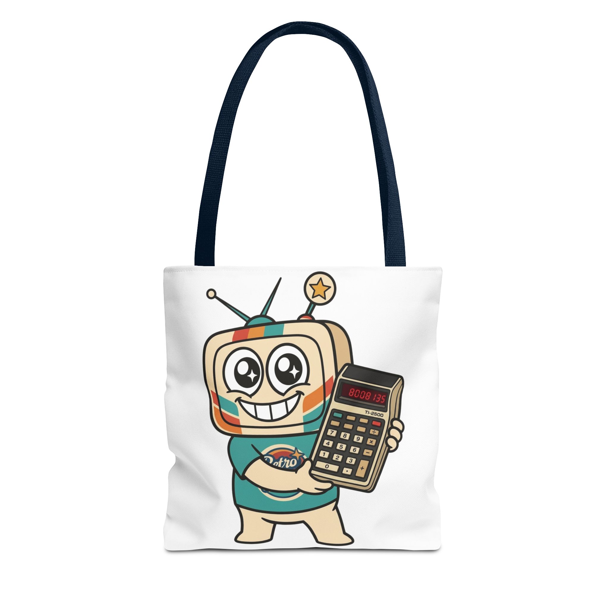 Retro Funny Tote Bag — BOOBIES — Vinty the Time Traveller — Calculator Humour Nostalgia Bag - Image 13