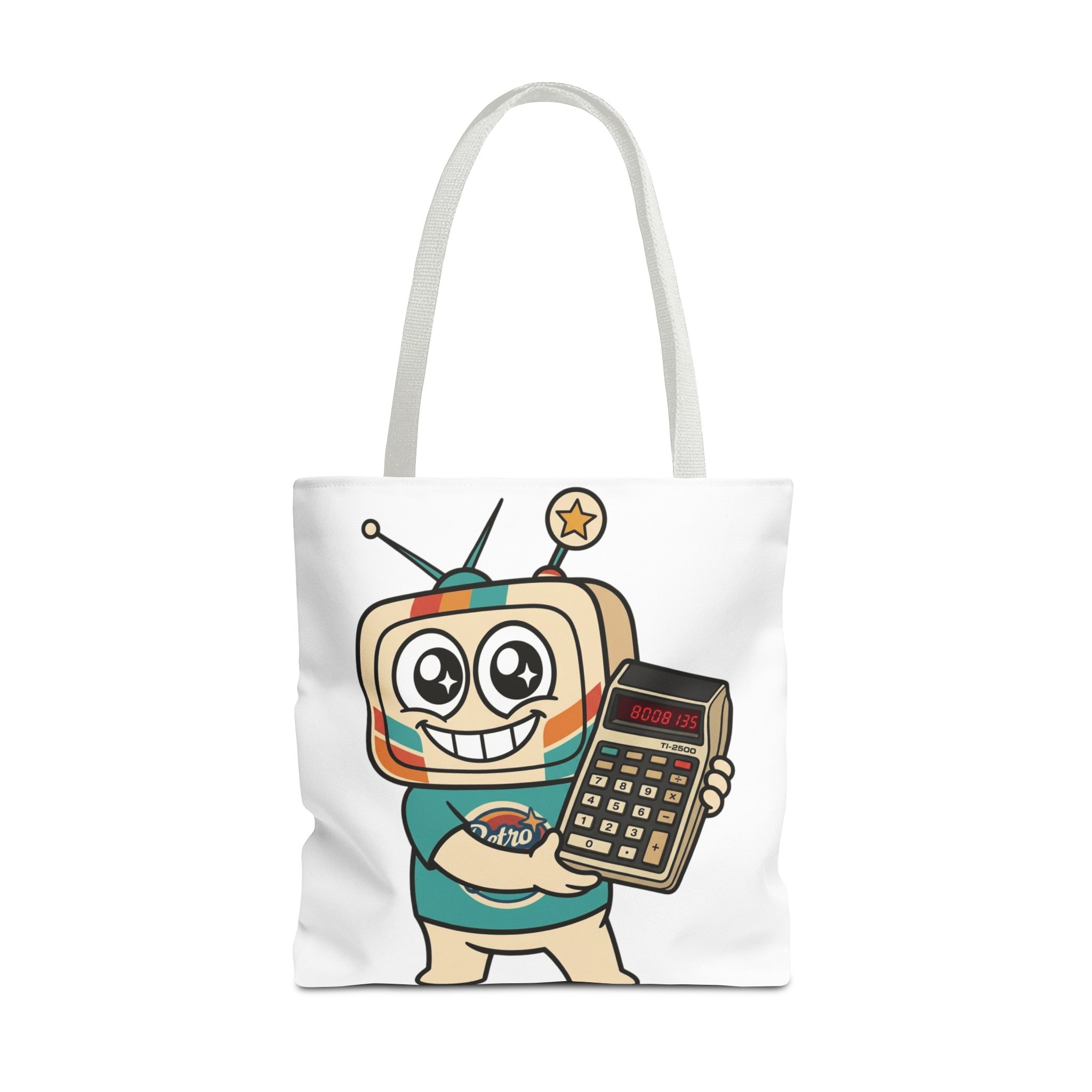 Retro Funny Tote Bag — BOOBIES — Vinty the Time Traveller — Calculator Humour Nostalgia Bag - Image 10
