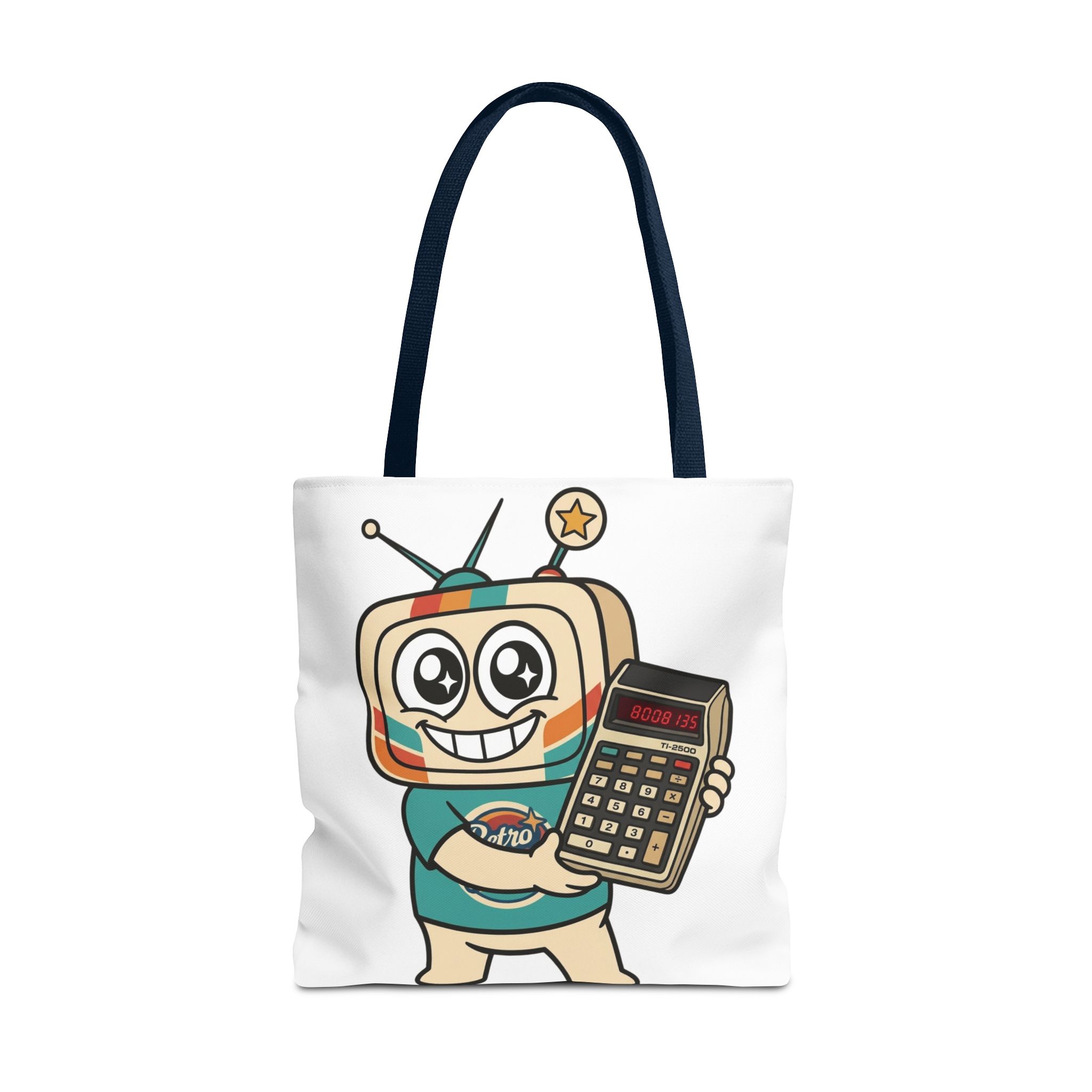Retro Funny Tote Bag — BOOBIES — Vinty the Time Traveller — Calculator Humour Nostalgia Bag - Image 15