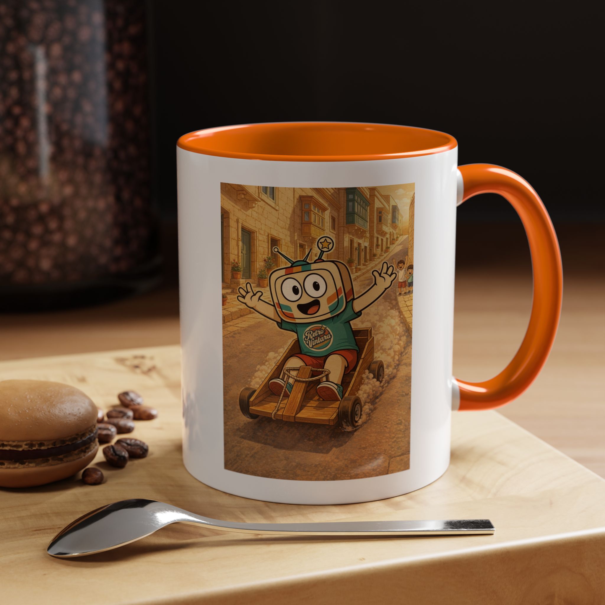 Barra Nilgħab — Vinty the Time Traveller — Maltese Nostalgia Retro Mug 11oz - Image 8