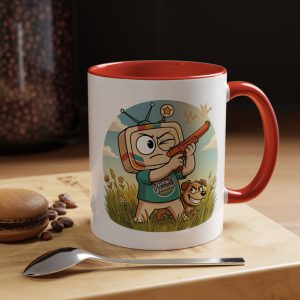 Retro Gaming Mug โ Duck Season โ Vinty the Time Traveller โ Duck Hunt Nostalgia Coffee Mug
