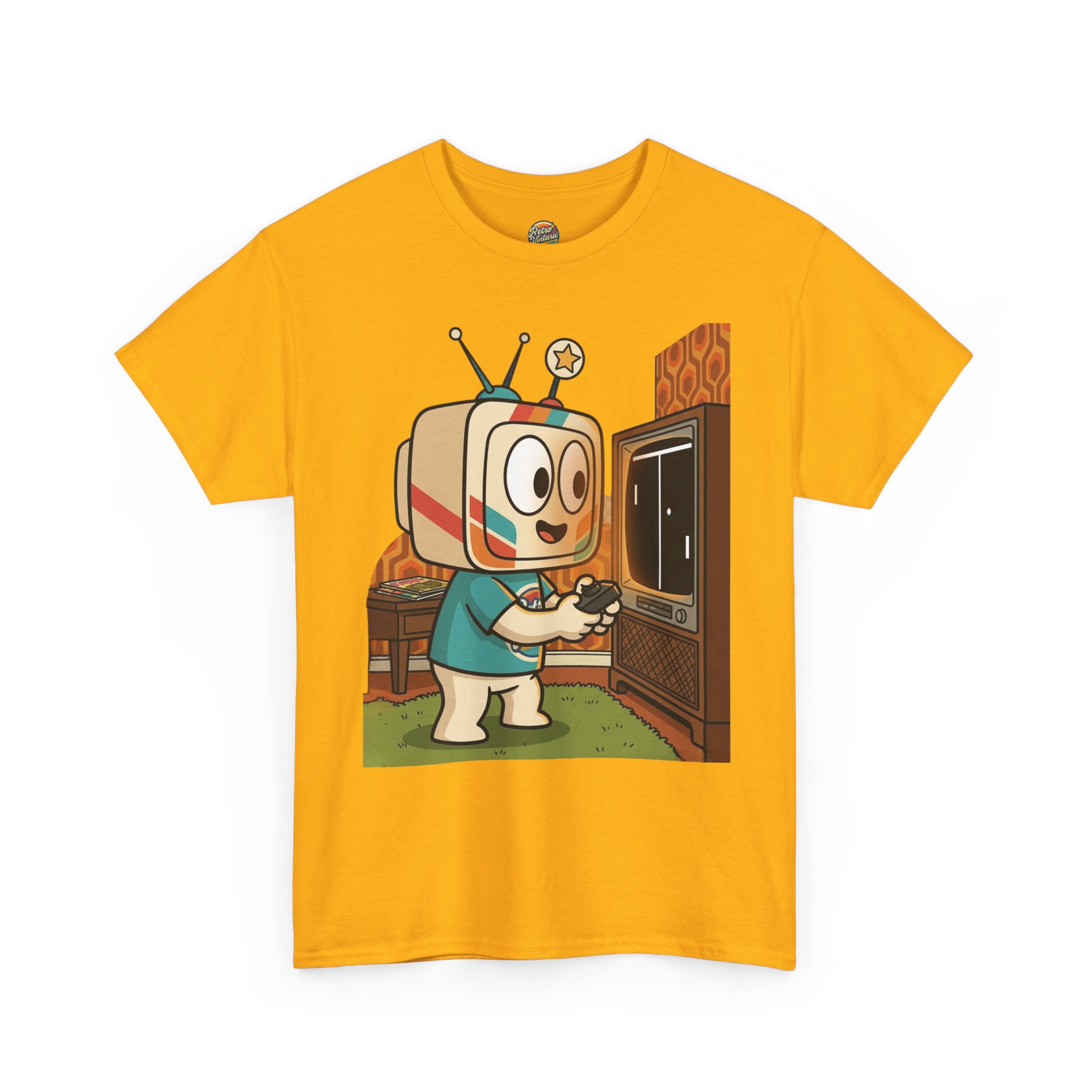 Retro TV-Head Gamer T-Shirt — Cute Vintage Video Game Tee - Image 7