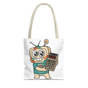 Retro Funny Tote Bag — BOOBIES — Vinty the Time Traveller — Calculator Humour Nostalgia Bag