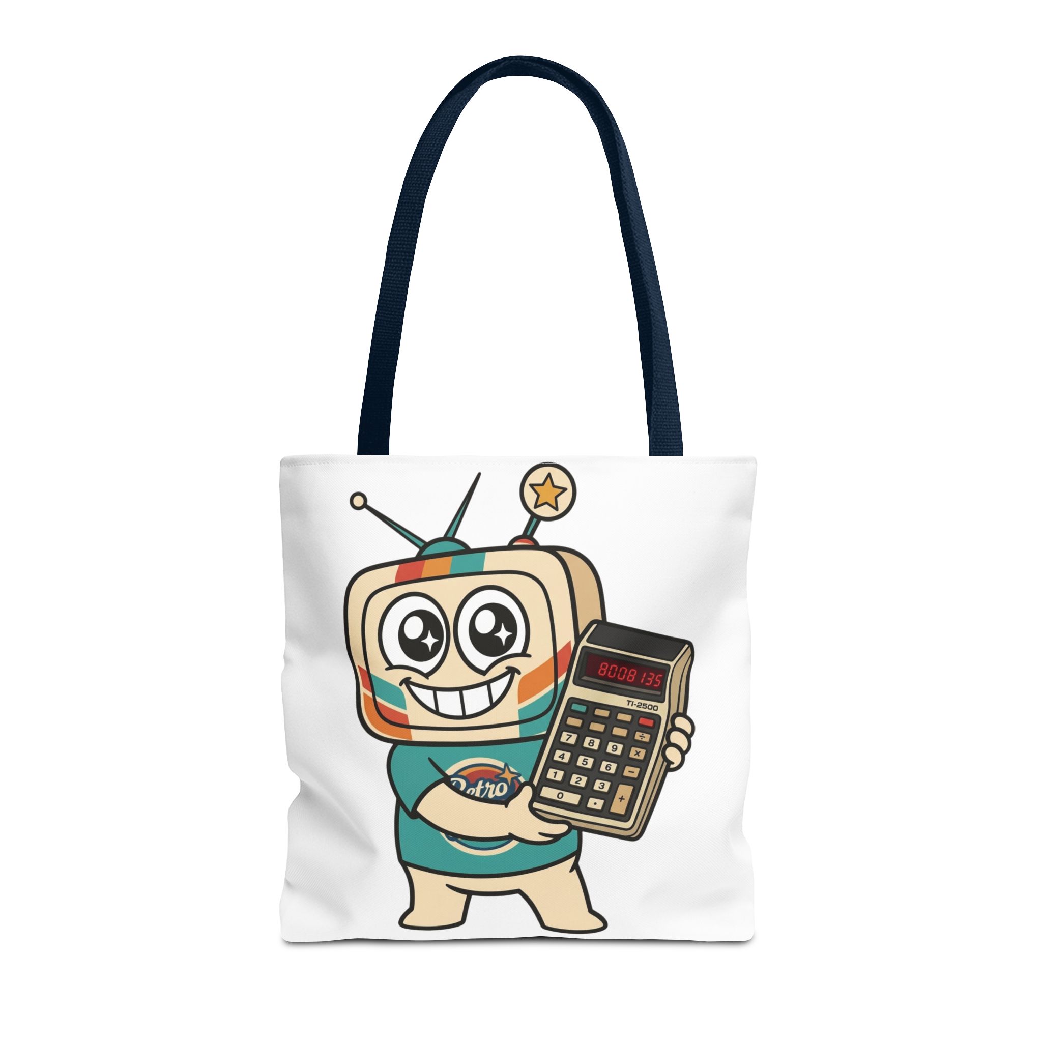 Retro Funny Tote Bag — BOOBIES — Vinty the Time Traveller — Calculator Humour Nostalgia Bag - Image 14