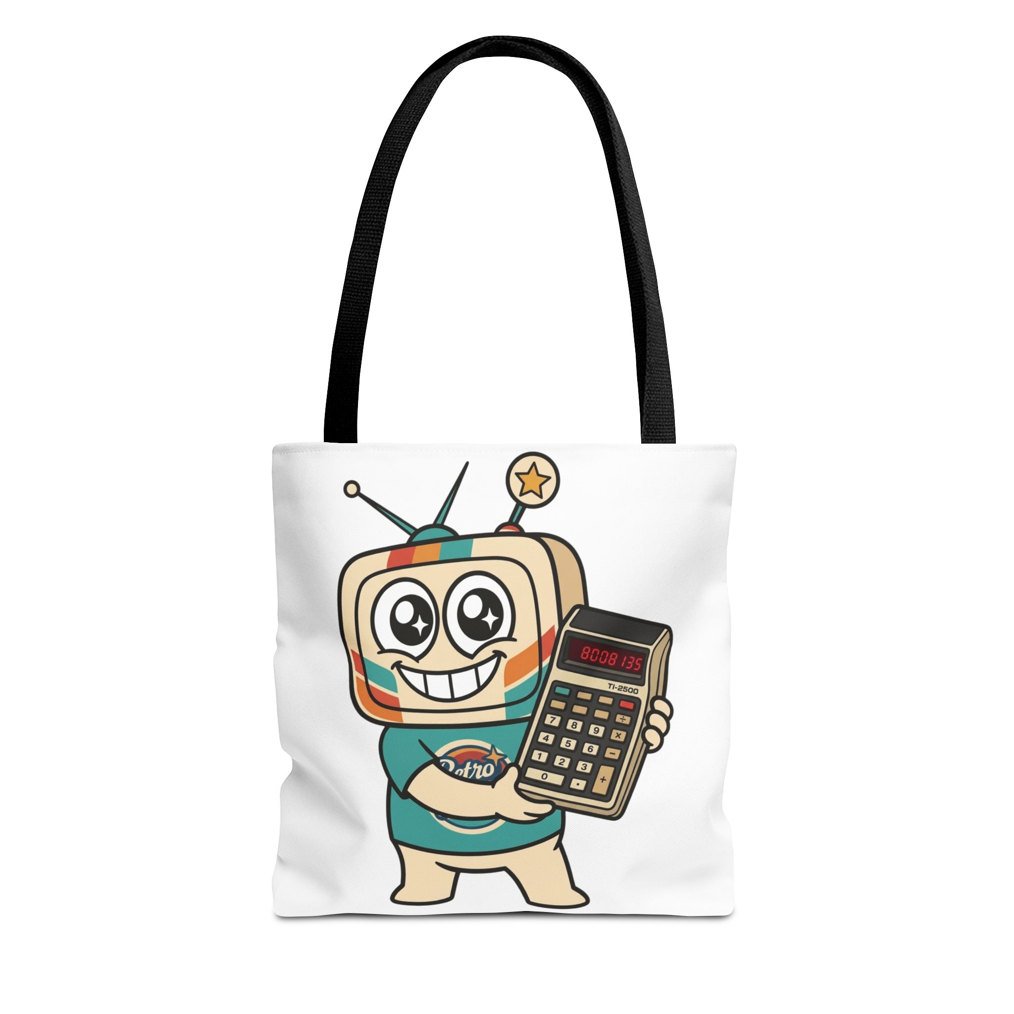 Retro Funny Tote Bag — BOOBIES — Vinty the Time Traveller — Calculator Humour Nostalgia Bag - Image 4