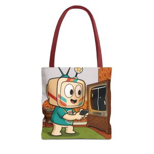 Retro Gaming Tote Bag — Two Paddles One Ball Everything — Vinty the Time Traveller — 70s Nostalgia Bag