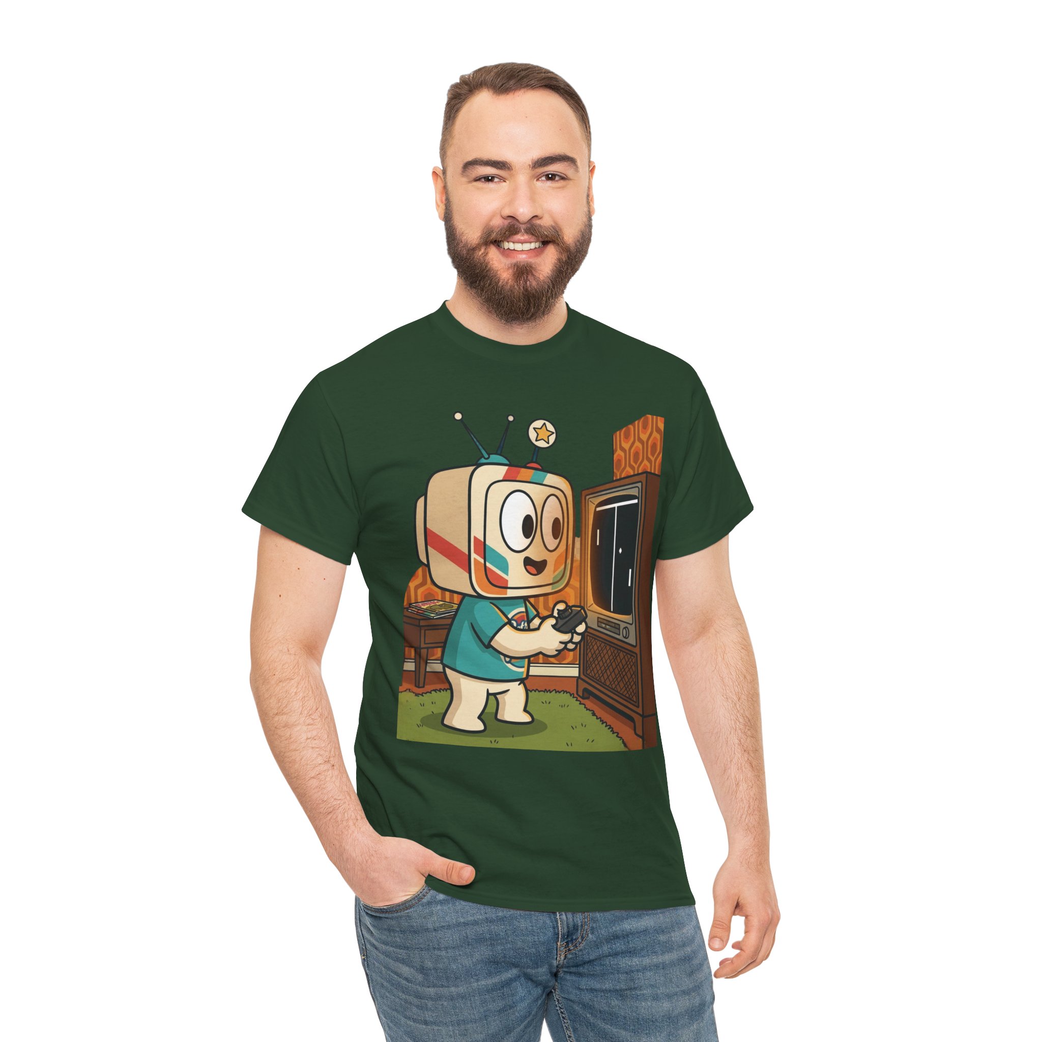 Retro TV-Head Gamer T-Shirt — Cute Vintage Video Game Tee - Image 12