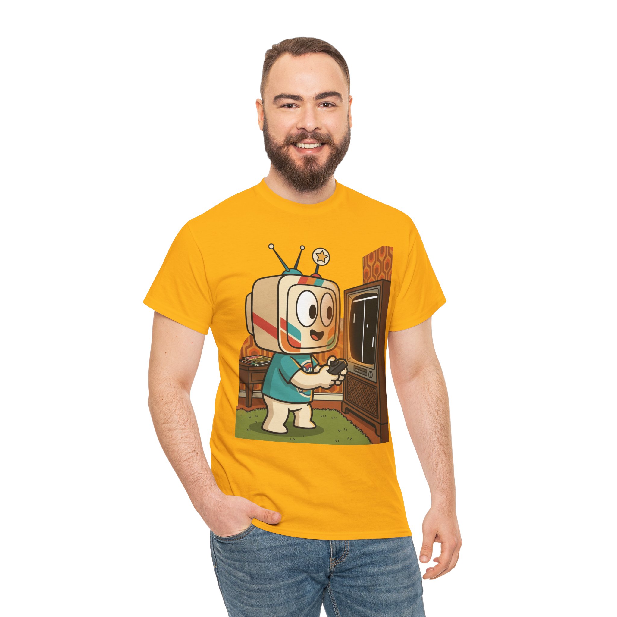 Retro TV-Head Gamer T-Shirt — Cute Vintage Video Game Tee - Image 8