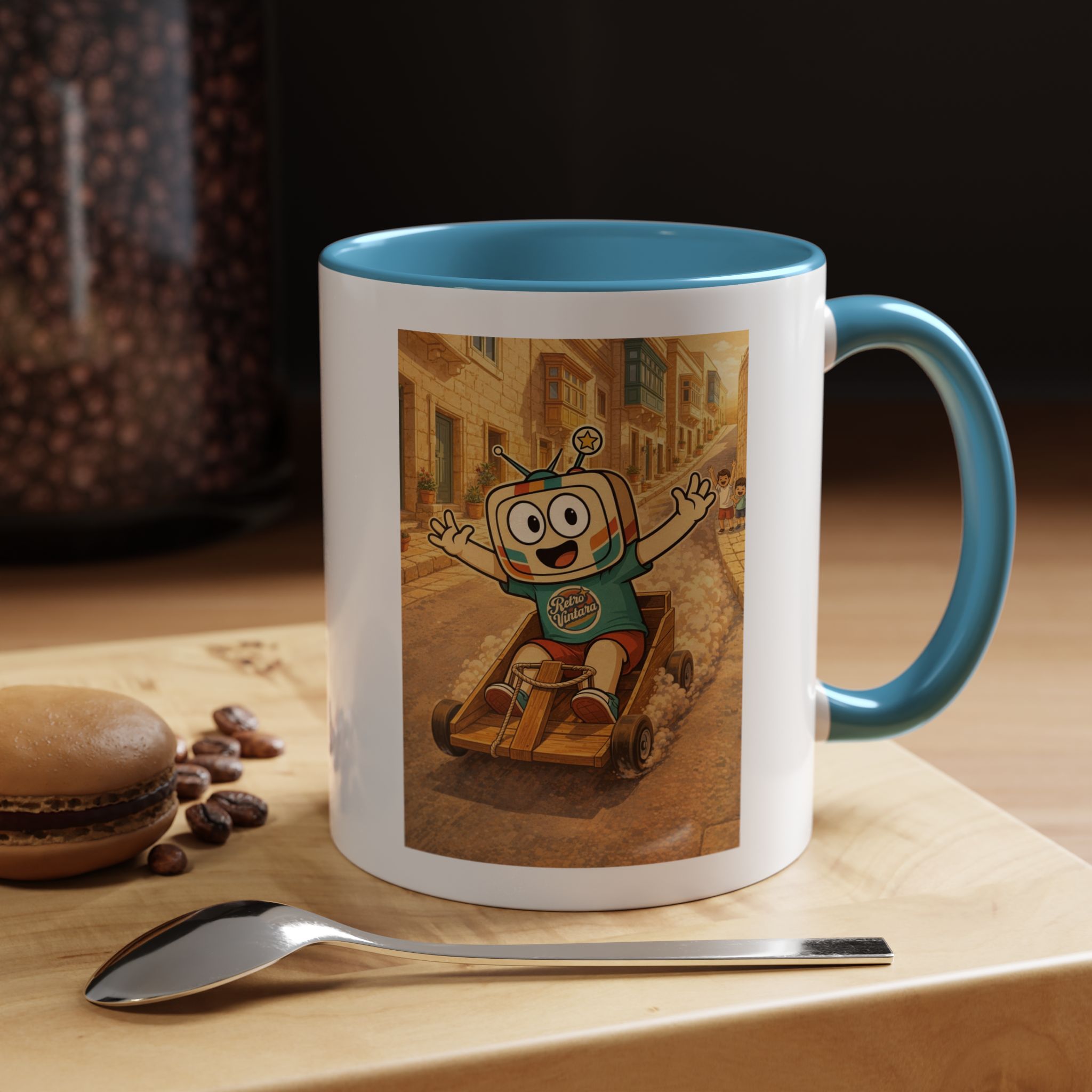 Barra Nilgħab — Vinty the Time Traveller — Maltese Nostalgia Retro Mug 11oz - Image 7