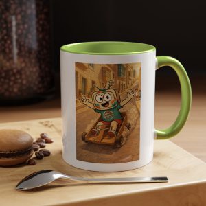 Barra Nilgħab — Vinty the Time Traveller — Maltese Nostalgia Retro Mug 11oz