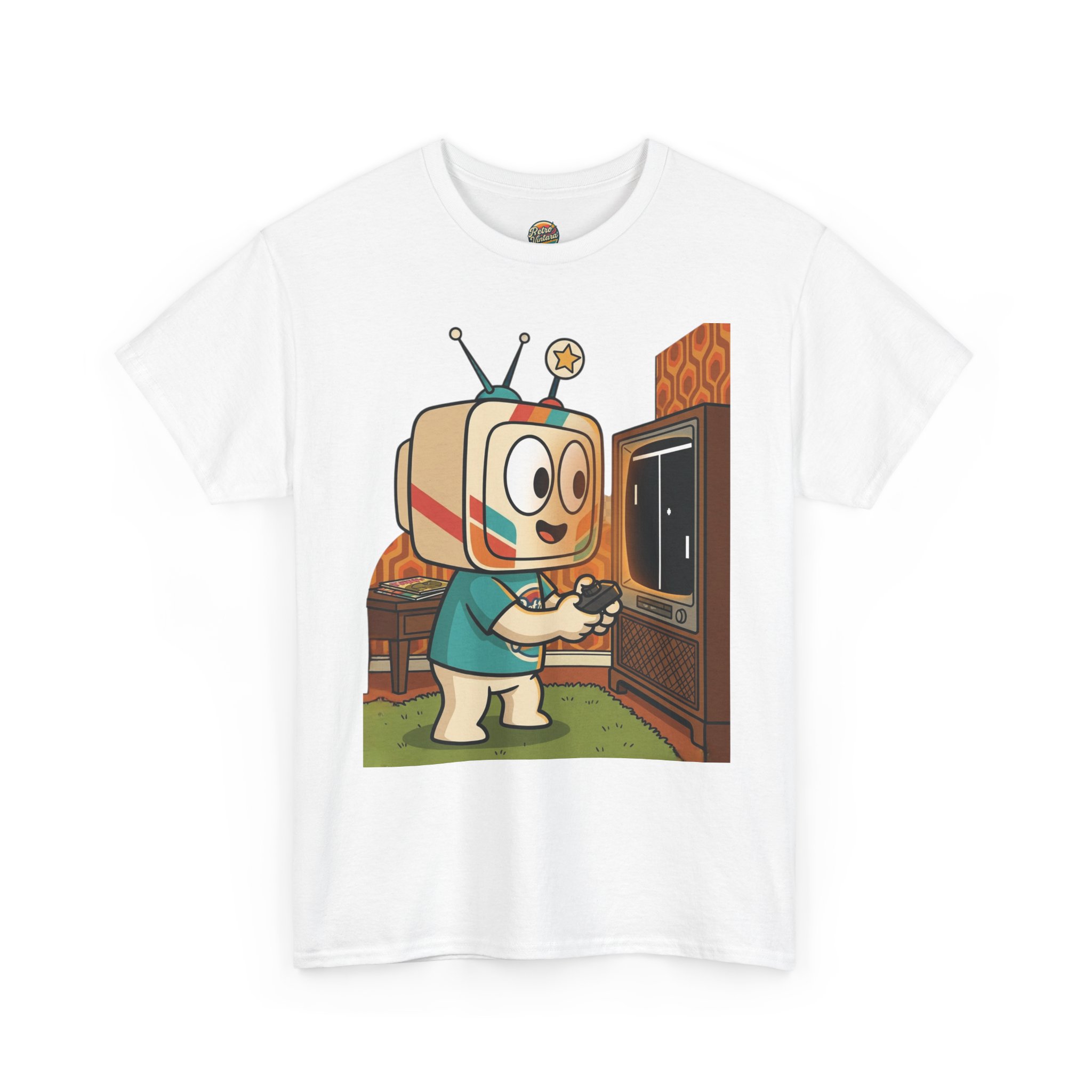 Retro TV-Head Gamer T-Shirt — Cute Vintage Video Game Tee - Image 3