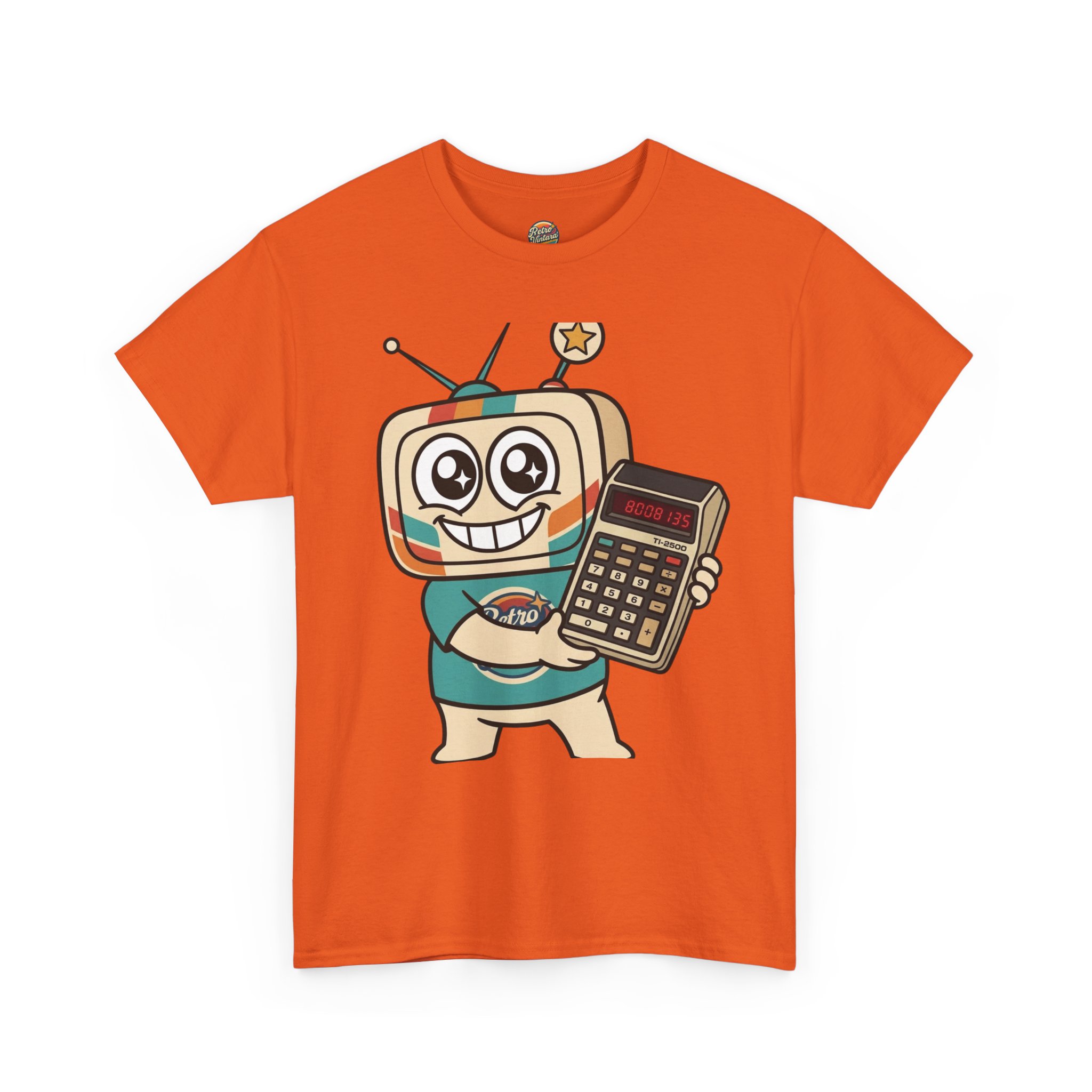 Retro Funny T-Shirt — BOOBIES — Vinty the Time Traveller — Calculator Humour Nostalgia Tee - Image 11