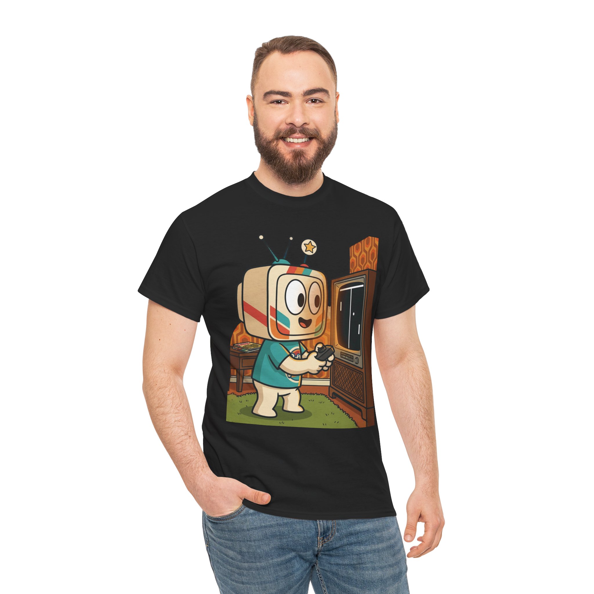 Retro TV-Head Gamer T-Shirt — Cute Vintage Video Game Tee - Image 6